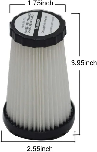 Vista 2 de EZ SPARES Filtro de vacío de repuesto para filtro Hepa Dirty Devi1 F2 (F-2), compatible con Dynamite Vacuum F-2 Parte # 3SFA11500X y 3-F5A115-00X