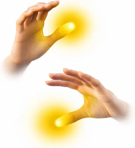 Vista 9 de MilesMagic Juego de 2 luces mágicas con punta de pulgar Luces de todas partes Luces intermitentes fáciles de hacer desde cualquier lugar de Azul
