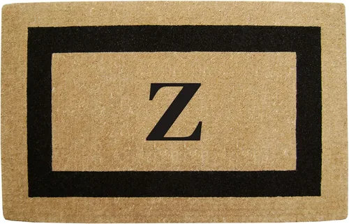 Vista 18 de Tapete de fibra de coco natural, para puerta de entrada, rectangular, resistente, para patio, atrapador de suciedad antideslizante, decoración