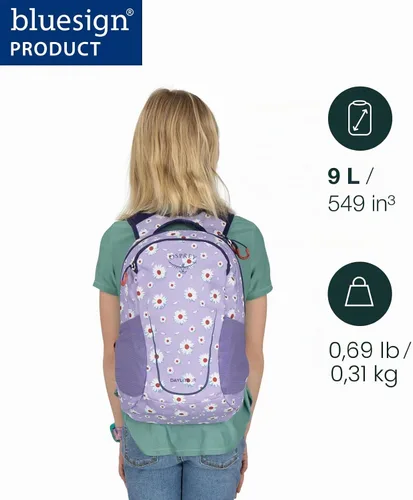 Vista 2 de Mochila Osprey Daylite para niños, Azul Alpino/Llama Azul, talla única Alpin Azul/Azul Llama