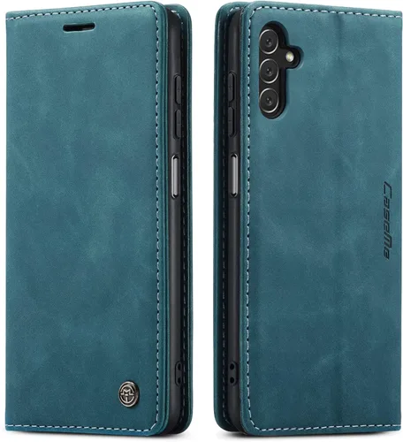 Vista 19 de Funda compatible con Samsung Galaxy A14 con tarjetero y función atril, funda protectora de piel para Galaxy A14 5G de 6.6 pulgadas (negro)