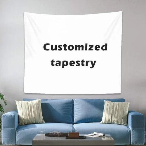 Vista 10 de yyfq Tapiz personalizado para colgar en la pared, decoración personalizada para subir imágenes Tenture Murale Tissus Tapisserie Mural Alfombra Duvar