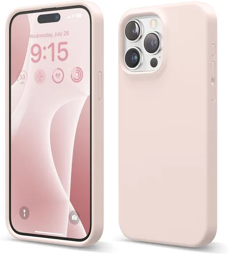 Vista 10 de elago Funda compatible con iPhone 15 Pro Max, de silicona líquida, funda protectora de cuerpo completo, a prueba de golpes, funda delgada