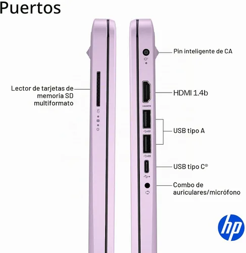 Vista 8 de HP Laptop Essential 2026 Edition, Intel CPU, 128GB de almacenamiento