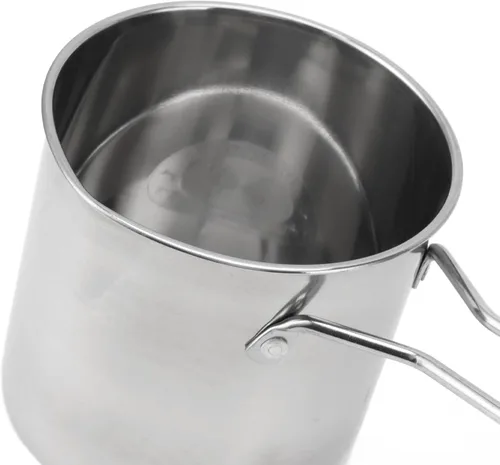 Vista 7 de Olla para freír 304 de acero inoxidable con cesta coladora y asa para freír camarones, olla de acero inoxidable 304