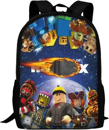 Vista 9 de VICTOMERS Mochila para juegos de 16.5 pulgadas, impresa en 3D, mochila ligera de gran capacidad, mochila casual para adultos, Mochila- 1, Mochilas