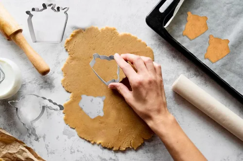 Vista 5 de 6 cortadores de galletas de metal de otoño, calabazas de Acción de Gracias, moldes para cocina, hornear, otoño, cortadores de galletas de acero