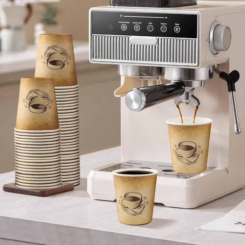 Vista 3 de Clawsoff - Paquete de 200 tazas de café desechables de 10 onzas