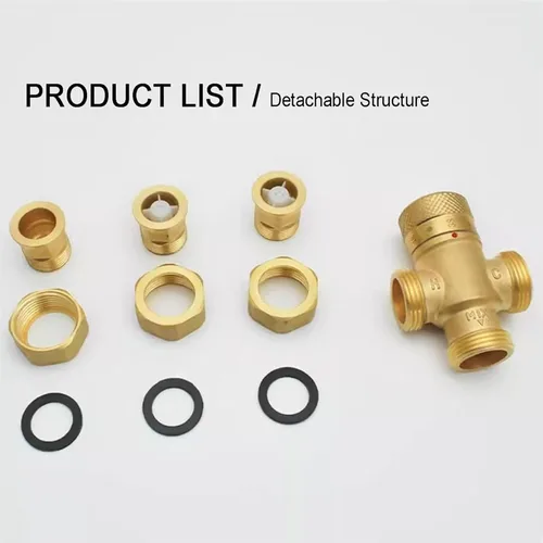 Vista 7 de Thermostatic Mixing, Temperature Constant, Shower Temperature Constant, Brass Material, NPT Thread, Celsius Mark, For Wash Basins, Showers