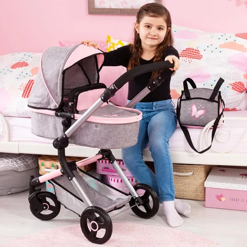 Vista 7 de Bayer Cochecito de muñeca versátil - Cochecito reversible para muñecas