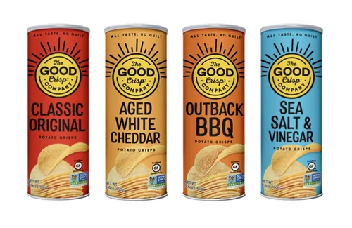 Vista 9 de The Good Crisp Company, Cheddar blanco envejecido, papas fritas sin gluten (recipientes de 5.6 onzas, paquete de 8), sin OMG, apto para alérgenos