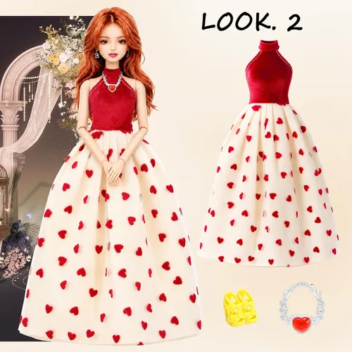 Vista 5 de Paquete de 18 piezas de moda y accesorios para muñecas de niña de 11.5