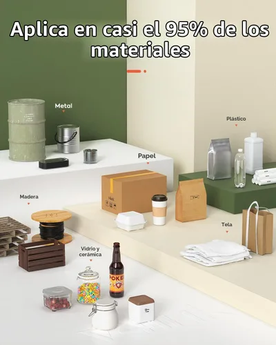 Vista 6 de v4ink Impresora de mano BT-HH6105B2 Beige Impresora de inyección de tinta de mano Imprime código de barras QR de 0.5 pulgadas, fecha, logotipo