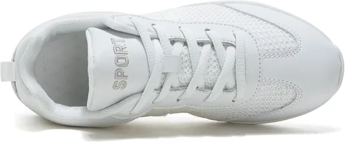 Vista 4 de TWDKCHER Zapatos de animación blancos para niñas y mujeres, zapatos de animación para jóvenes, niñas, zapatos de competición, equipo de baile