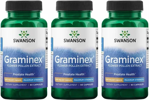 Vista 8 de Swanson Graminex Extracto de polen de flores, suplemento de salud masculina para apoyar la salud de próstata, riñón, vejiga y tracto urinario* - Sin