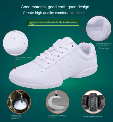 Vista 8 de Zapatos deportivos de animación aeróbica ultra cómodos para mujer, tenis de competición de entrenamiento para adultos y jóvenes