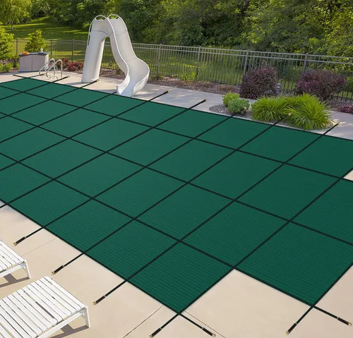 Vista 18 de iCOVER Cubierta de seguridad para piscina interior, 20x40 pies rectangular, cubierta de seguridad de invierno para piscinas interiores, cubierta