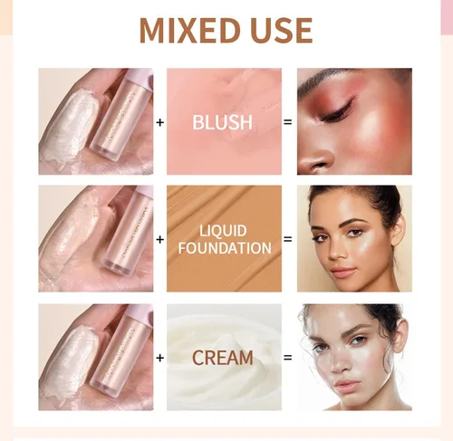 Vista 9 de Rotulador líquido para rostro, iluminador brillante, maquillaje para rostro, mejillas, cuerpo, suave, sedoso, impermeable, iluminador de cuerpo