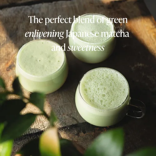 Vista 4 de Rishi Tea Sweet Matcha - Té verde orgánico japonés endulzado en polvo para bebidas matcha de calidad de café, calientes o helados, 4.4 onzas