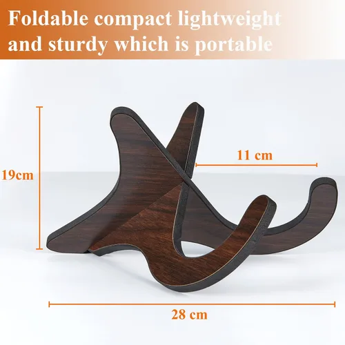 Vista 4 de Soporte para ukelele, soporte para instrumentos, soporte de mandolina portátil, accesorio para ukelele