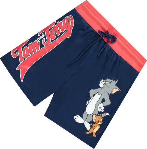 Vista 6 de Pantalones cortos de baloncesto para hombre Tom & Jerry - Pantalones cortos clásicos de Hanna-Barbera - Pantalones cortos de baloncesto de malla