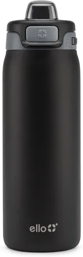 Vista 20 de Ello Pop & Fill Botella de agua de acero inoxidable para niños de 12 onzas con tapa de llenado rápido Botella libre de BPA con aislamiento al