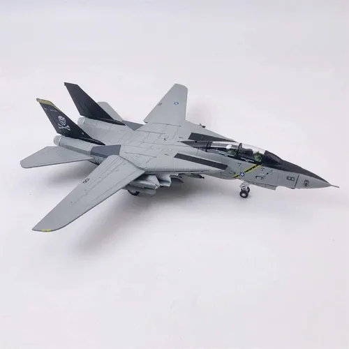 Vista 3 de F14 Tomcat 1/100 Modelo de avión fundido a troquel Marina de los Estados Unidos (F-14)