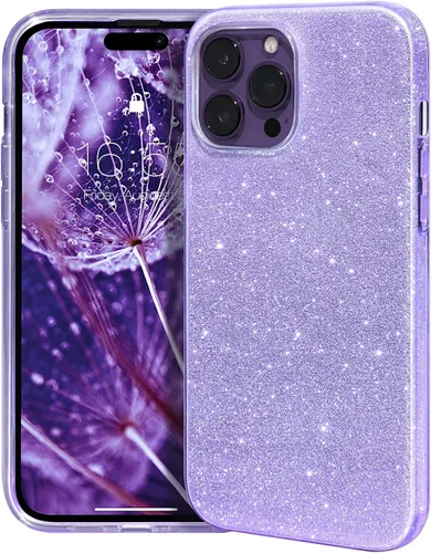 Vista 24 de MATEPROX - Funda compatible con iPhone Air de 6.5' [2025], carcasa protectora de 3 capas con purpurina brillante y tendencia, anti-arañazos y a