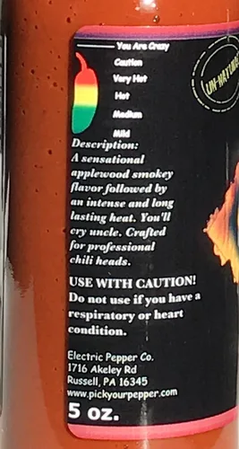 Vista 3 de La salsa de chipote mas picante del mundo XXX Ghost Pepper.