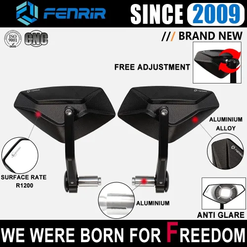 Vista 4 de FENRIR Espejo de motocicleta con adaptador para Sportster Softail Iron Cuarenta y ocho martillos Kingpin Vegas Jackpot BOULEVARD M90 S40 INTRUDER