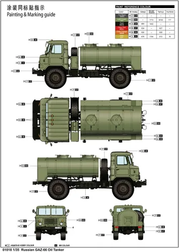 Vista 2 de Trumpeter Kit de construcción de petrolero ruso GAZ-66 (TR01018)