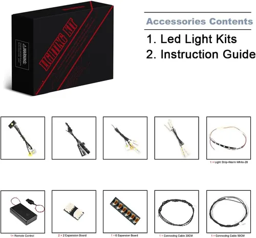 Vista 2 de BrickBling Luz LED compatible con Lego Pirates 10320 Eldorado Fortress Building (sin modelo, solo luces), kit de iluminación creativa compatible