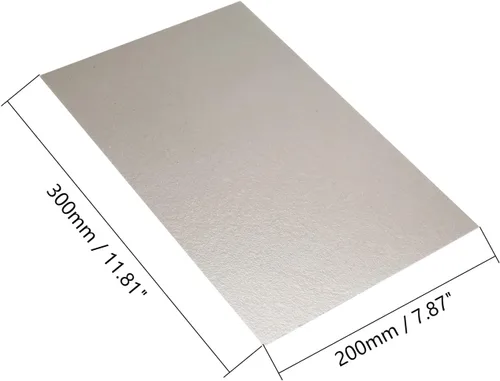 Vista 2 de Fielect 2 piezas de cubierta de guía de ondas de microondas, 7.9 in x 11.8 in x 0.006 in, hojas de placas de mica para microondas, parte