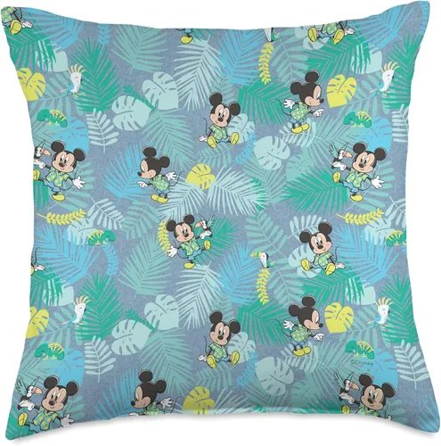 Vista 5 de Disney Baby Mickey Mouse - Cojín con estampado tropical (16.0 x 16.0 in), multicolor