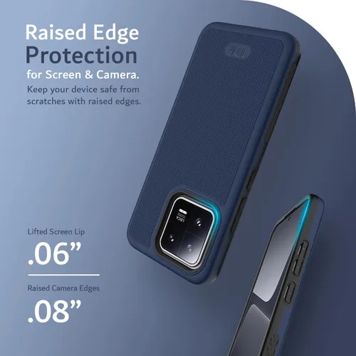 Vista 5 de TUDIA DualShield Grip - Funda protectora para Xiaomi 13 5G, MergeGrip, de grado militar, resistente, a prueba de golpes, delgada, de doble capa