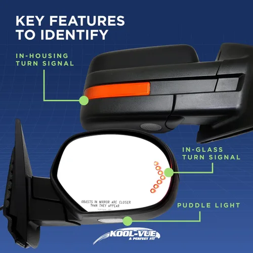 Vista 7 de 96406189 For AVEO 04-07/AVEO5 06-11 MIRROR RH, Manual Remote, Manual Folding, Non-Heated, Paintable, w/o Auto Dimming, BSD, Memory, and Signal