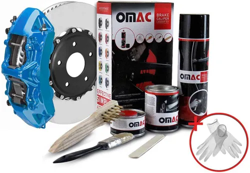 Vista 12 de Kit de pintura para pinza de freno de alta temperatura OMAC, revestimiento resistente al calor, sistema de pintura a base de epoxi, naranja Arizona