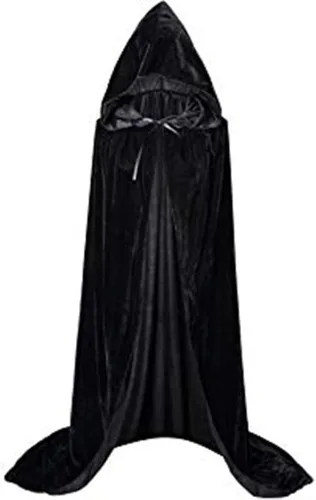Vista 3 de Vestido de Halloween para mujer 2022, con capa de moda, para fiesta de máscaras, color superior