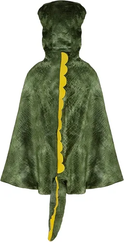 Vista 6 de Disfraz de dragón para niños y niñas, capa de dinosaurio, capa con capucha para Halloween, disfraz de fiesta temática