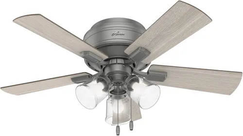 Vista 15 de Hunter Crestfield, ventilador de techo, para interiores, silencioso, 42 pulgadas, bronce noble