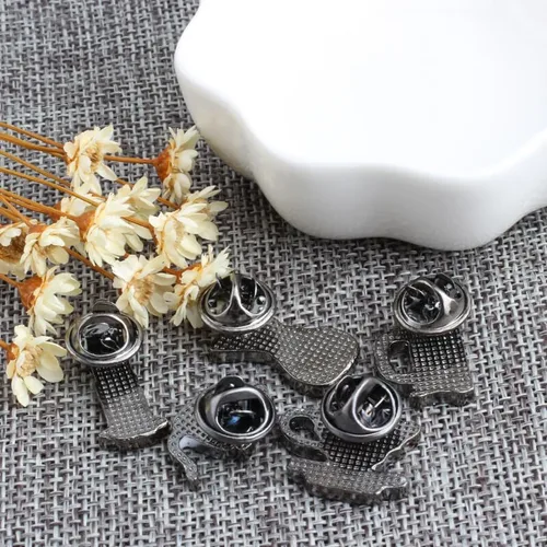 Vista 6 de 5 unidsset mini taza de café de dibujos animados tetera hervidor de metal insignia broche esmalte Pin para mujeres hombres chaquetas sombrero solapa