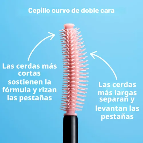 Vista 4 de e.l.f. Lash 'N Roll Máscara, Máscara rizadora para pestañas visiblemente levantadas, levanta y separa las pestañas. Fórmula de larga duración, Negro