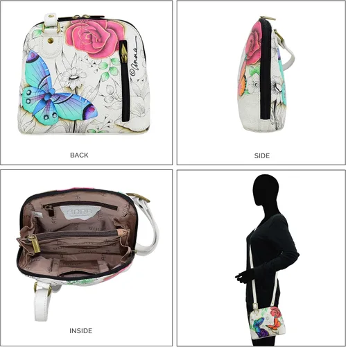 Vista 3 de Anna by Anuschka Leather Small Multi Compartment Zip-Around Organizer