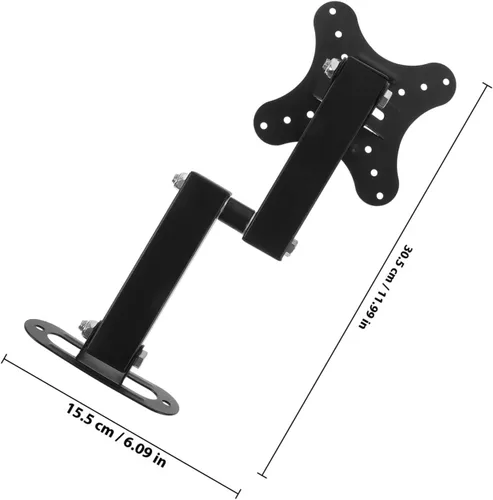 Vista 2 de SEWACC Soporte de pared retráctil ajustable para monitores y televisores, soporte estable compatible con esquinas con giro e inclinación