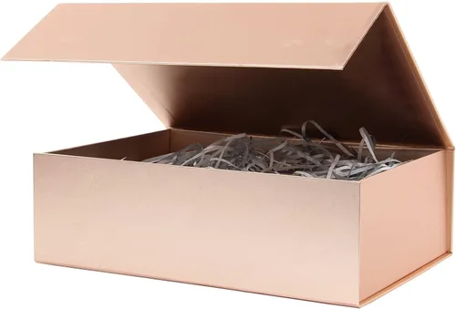 Vista 12 de Rsgift Paquete de 3 cajas de regalo de 18 x 15 x 6.1 pulgadas, cajas de regalo de colores surtidos con tapas, cajas plegables para propuestas