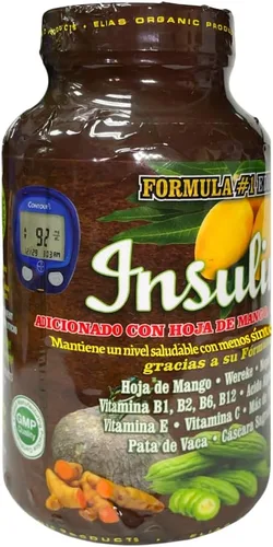 Vista 3 de Naturales Insulinat Ayuda a apoyar Los síntomas generales 1 Botella (60 Tabletas)