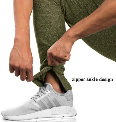 Vista 5 de TBMPOY - Pantalones deportivos ajustados para correr, entrenamiento para hombre, pantalones de gimnasia