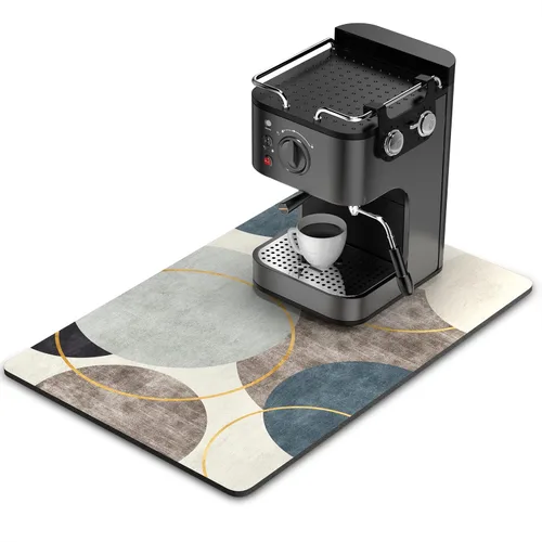 Vista 51 de Rnivvi Tapete de secado de platos para encimera de cocina, 16 x 18 pulgadas, bonita almohadilla de secado absorbente resistente al calor con goma