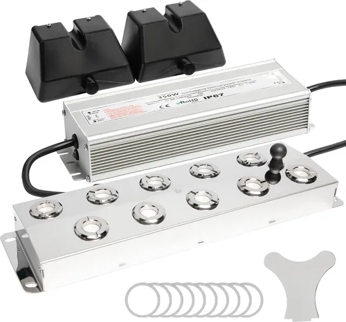 Vista 12 de Mejora de Nebulizador Ultrasónico de 6 Cabezas con Boya, Generador de Niebla Ultrasónico 5000ml/H, Nebulizador de Niebla de 200W, Fuente