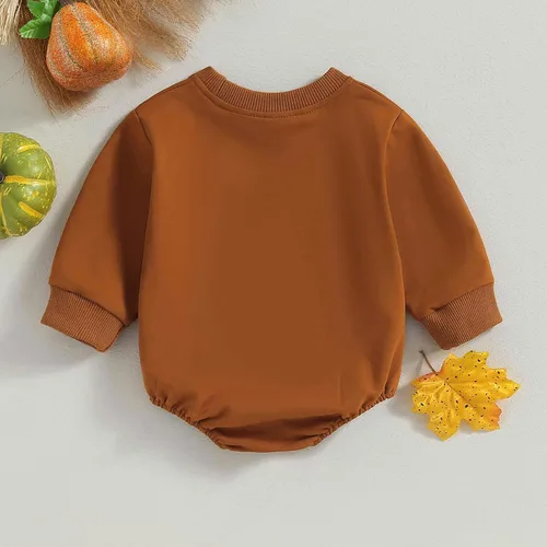 Vista 6 de FYBITBO Traje de Navidad para bebé, niña, niño, sudadera de reno, mameluco de forro polar, mameluco de Navidad, ropa de otoño e invierno